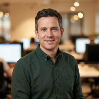 Daniel Carter, listed as Chief Technology Officer at Noble Vaultgrove, shown in a profile image